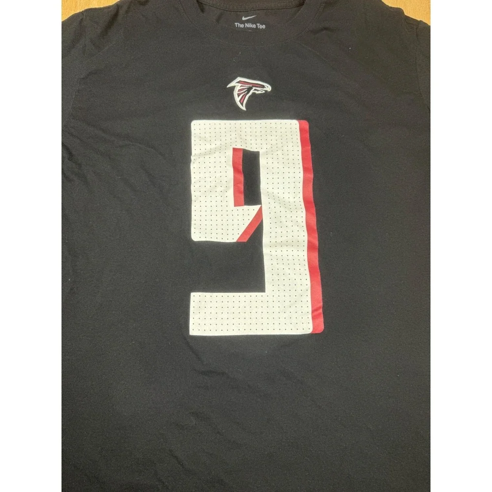 Nike Atlanta Falcons Penix Jr 9 Black T Shirt Mens Size XL